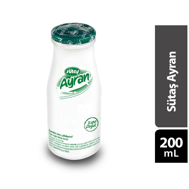 Sütaş Ayran Cam Şişe 200 ml